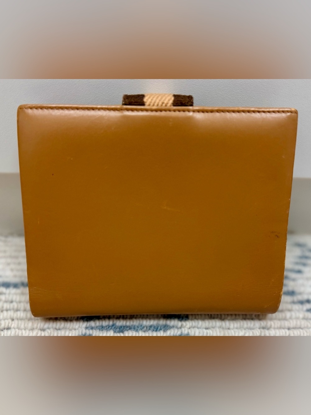 GUCCI Vintage Y2K Rare Unisex Camel Brown Leather 2-Way 6-Ring Agenda Planner - Picture 3 of 16